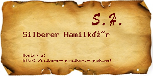 Silberer Hamilkár névjegykártya